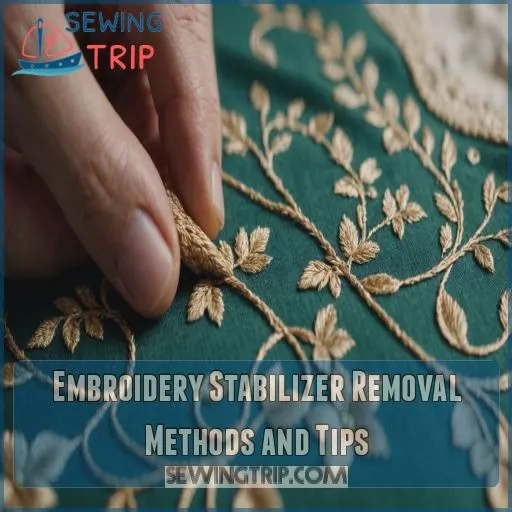 Embroidery Stabilizer Removal Methods and Tips