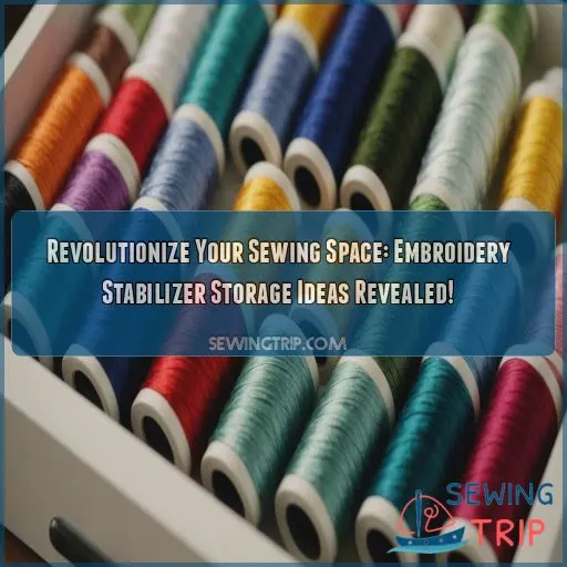 embroidery stabilizer storage ideas