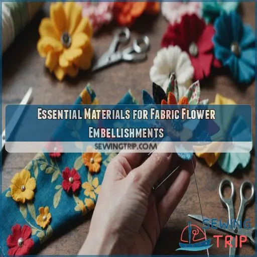 Essential Materials for Fabric Flower Embellishments