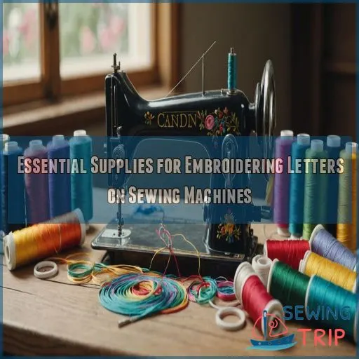 Essential Supplies for Embroidering Letters on Sewing Machines