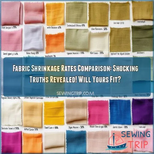 Fabric shrinkage rates comparison