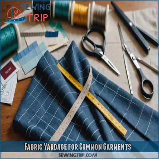 Fabric Yardage for Common Garments