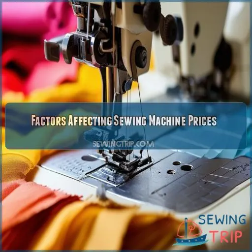 Factors Affecting Sewing Machine Prices