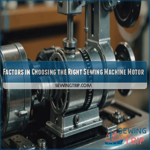 Factors in Choosing the Right Sewing Machine Motor