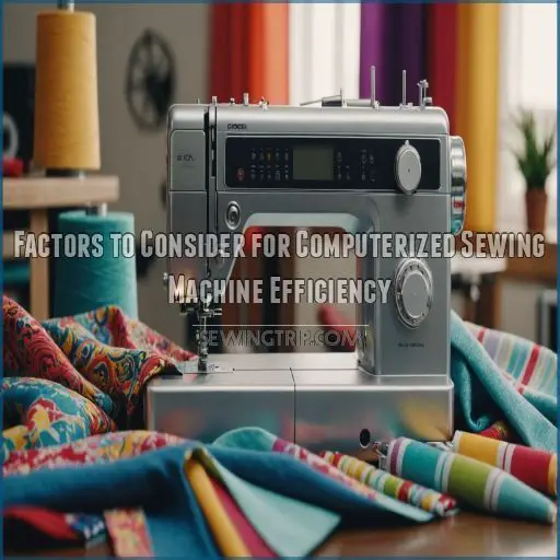 Factors to Consider for Computerized Sewing Machine Efficiency Factors to Consider for Computerized Sewing Machine Efficiency