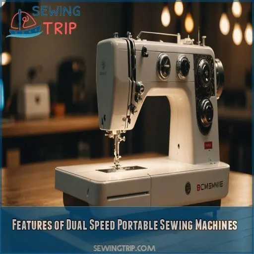 Features of Dual Speed Portable Sewing Machines