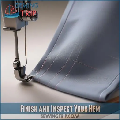 Finish and Inspect Your Hem