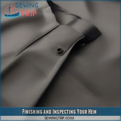 Finishing and Inspecting Your Hem