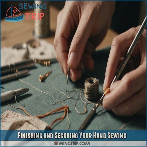 Finishing and Securing Your Hand Sewing