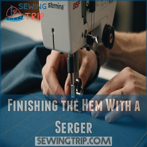 Finishing the Hem With a Serger