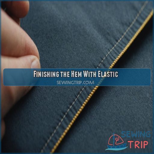 Finishing the Hem With Elastic