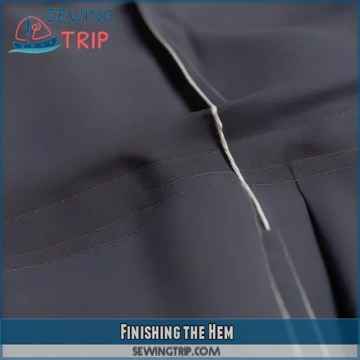 Finishing the Hem