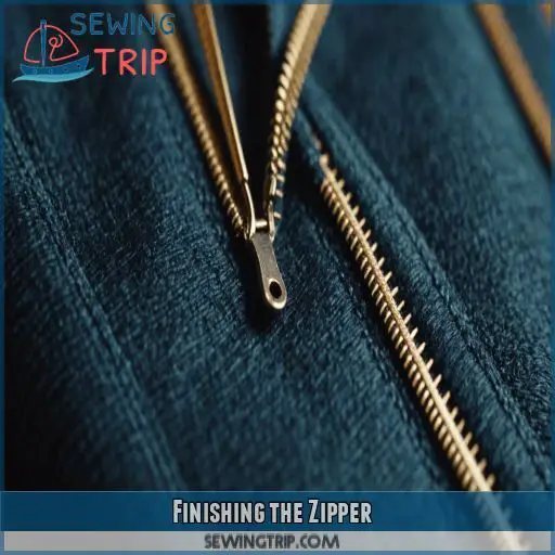 Finishing the Zipper