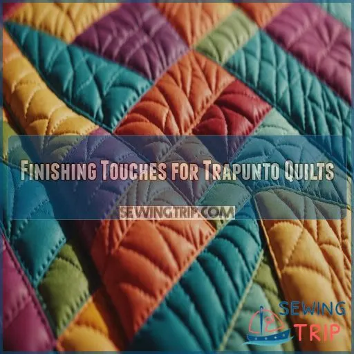 Finishing Touches for Trapunto Quilts