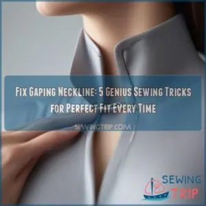 Fix gaping neckline sewing trick