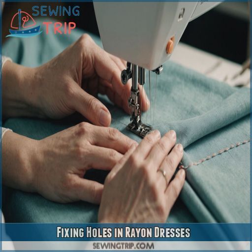 Fixing Holes in Rayon Dresses Fixing Holes in Rayon Dresses