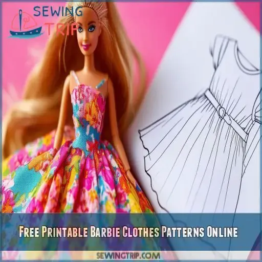 Free Printable Barbie Clothes Patterns Online