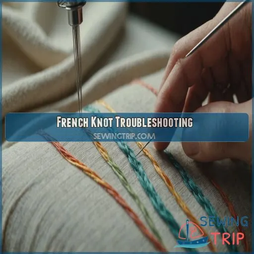 French Knot Troubleshooting