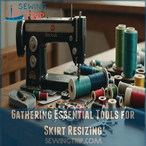 Gathering Essential Tools for Skirt Resizing