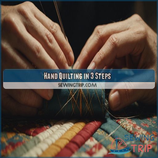 Hand Quilting in 3 Steps