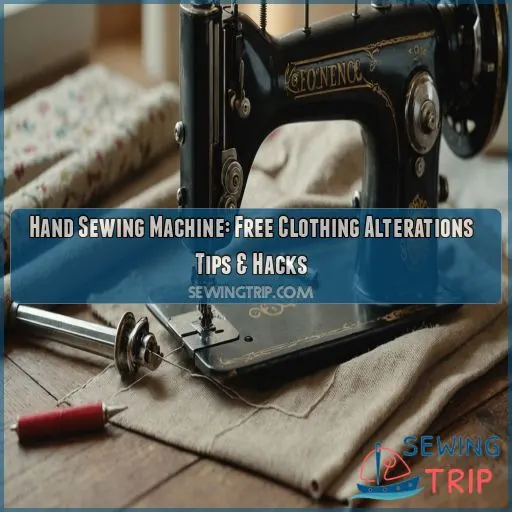 Hand sewing machine free clothing alterations