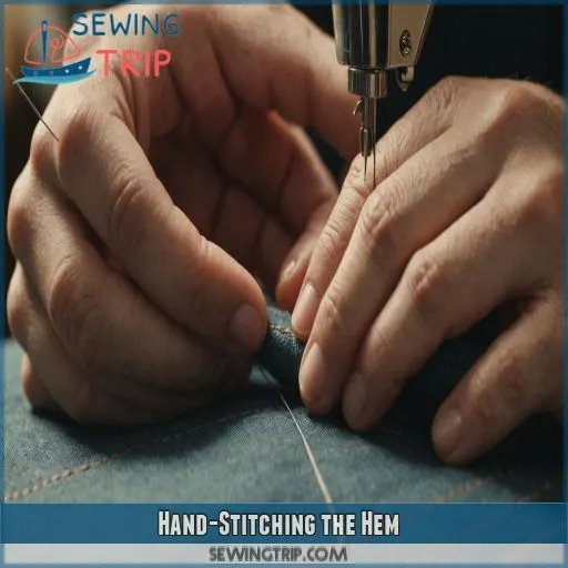 Hand-Stitching the Hem