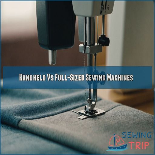 Handheld Vs Full-Sized Sewing Machines Handheld Vs Full-Sized Sewing Machines