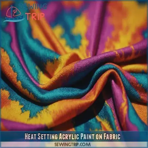 Heat Setting Acrylic Paint on Fabric