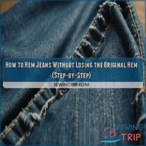 hem jeans without original hem