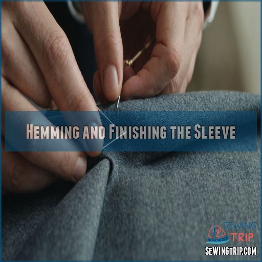 Hemming and Finishing the Sleeve Hemming and Finishing the Sleeve