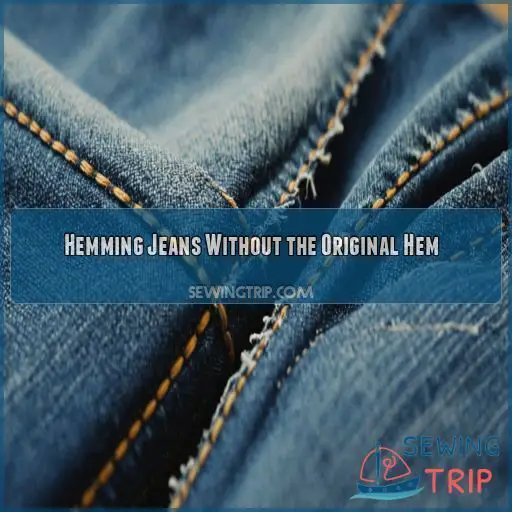 Hemming Jeans Without the Original Hem Hemming Jeans Without the Original Hem