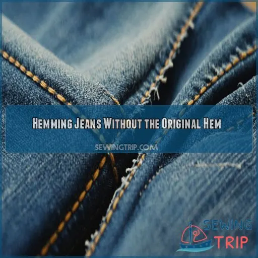 Hemming Jeans Without the Original Hem