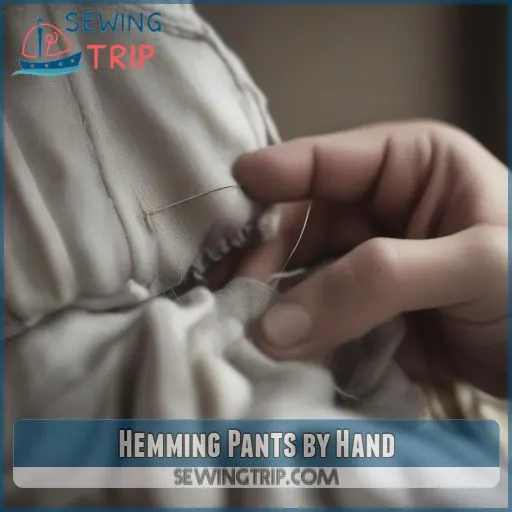 Hemming Pants by Hand