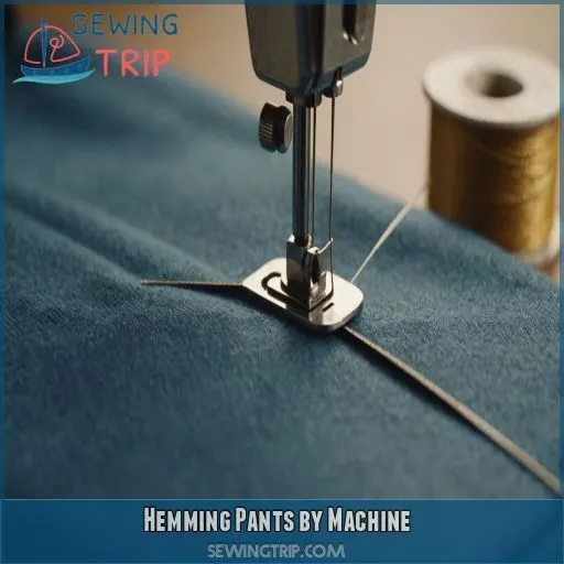 Hemming Pants by Machine