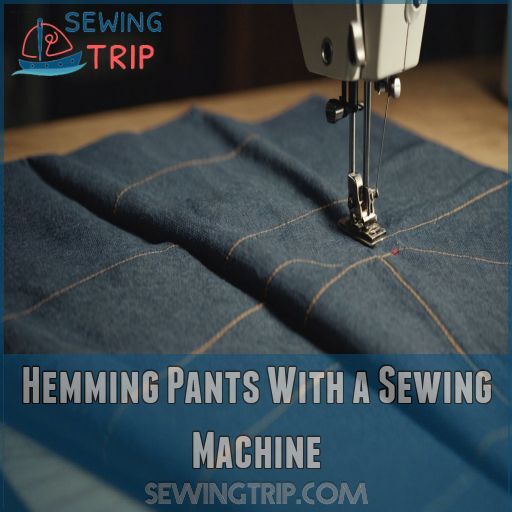 Hemming Pants With a Sewing Machine Hemming Pants With a Sewing Machine