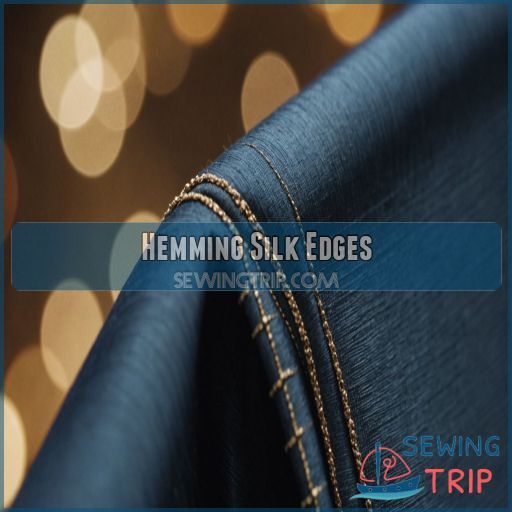 Hemming Silk Edges Hemming Silk Edges
