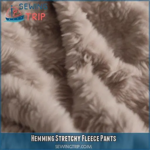 Hemming Stretchy Fleece Pants