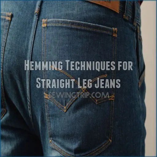 Hemming Techniques for Straight Leg Jeans