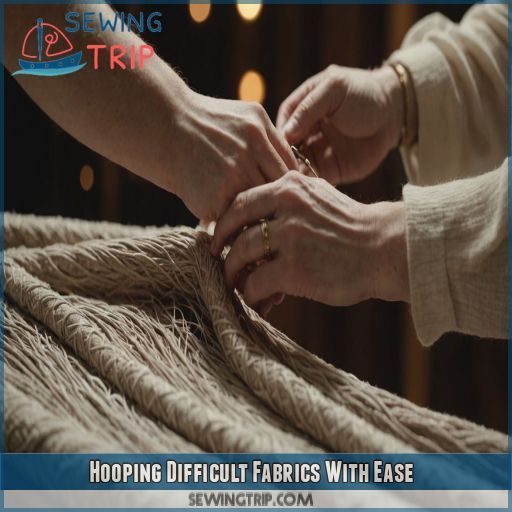 Hooping Difficult Fabrics With Ease