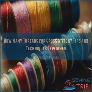 how many threads for cross stitch