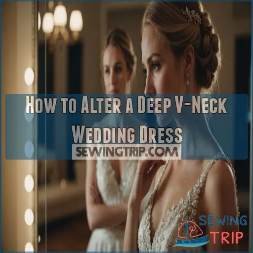 How to Alter a Deep V-Neck Wedding Dress