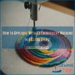 how to applique with an embroidery machine in 6 steps!