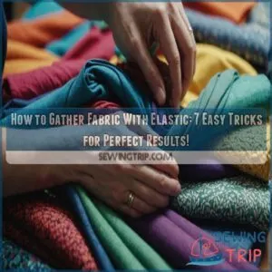 how to gather fabric with elastic