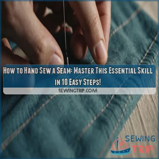 how to hand sew a seam