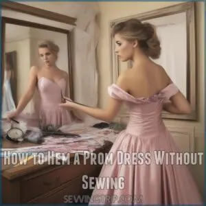 How to Hem a Prom Dress Without Sewing