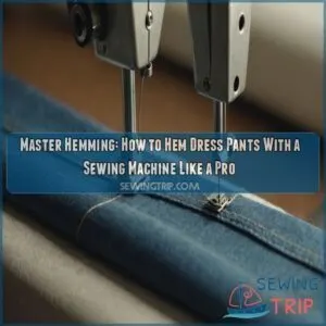 how to hem dress pants with a sewing machine