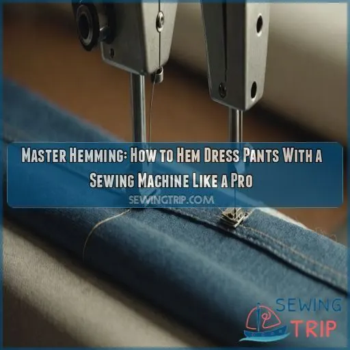 how to hem dress pants with a sewing machine