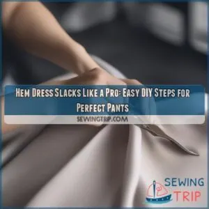 how to hem dress slacks