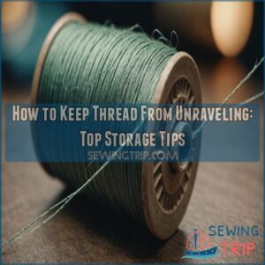 how to keep thread from unraveling from spool