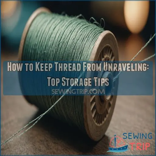 how to keep thread from unraveling from spool